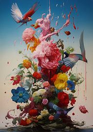 Colourful Birds 7 by DNH Expressions