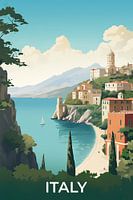 Affiche de voyage vintage Italie