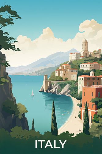 Vintage reisposter Italie