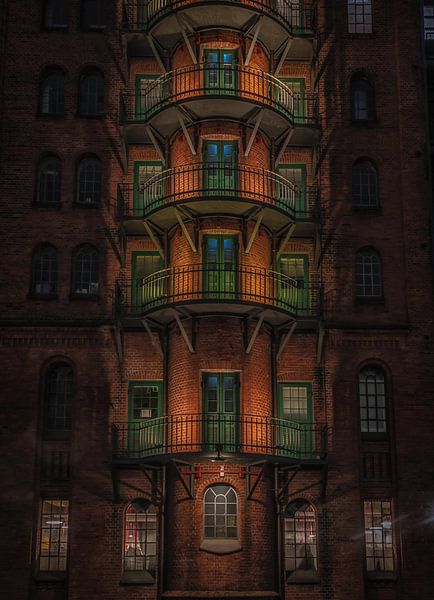 Speicherstadt Hamburg Detail van Mario Calma