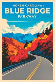 North Carolina by Poster Art Shop