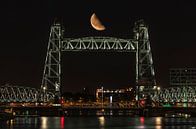 Pont ferroviaire De Hef à Rotterdam avec la demi-lune par MS Fotografie | Marc van der Stelt Aperçu