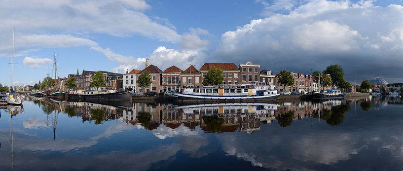 Panorama of the Binnen Spaarne in Haarlem, North Holland. by Martin Stevens