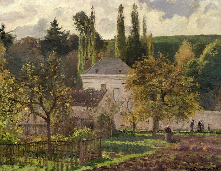Camille Pissarro,Haus in der Eremitage von finemasterpiece
