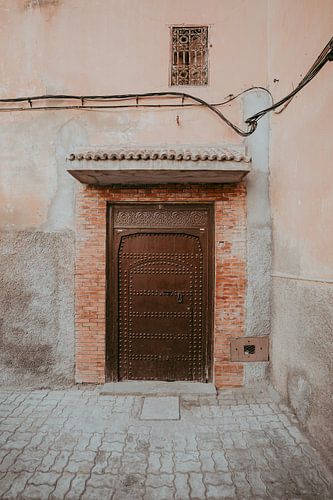 Photographie de voyage - Porte dans la rue de Marakkech