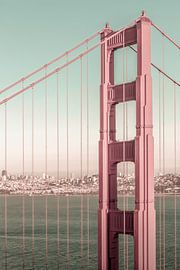 SAN FRANCISCO Golden Gate Bridge | urban vintage style by Melanie Viola