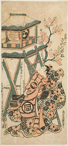 Torii Kiyomasu II - The Actor Sanogawa Ichimatsu I as Yaoya Oshichi