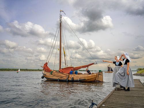 Les filles de Zeeland au lac Veere