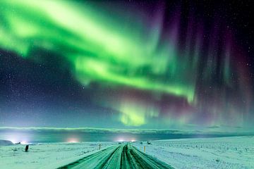 Northern Lights in North Iceland near Husavik