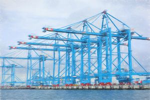 Containerkran im Hafen