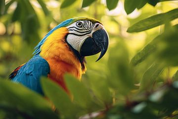 Yellow-breasted Macaw (Ara ararauna)