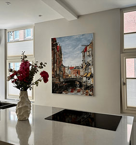 La Place Ary Scheffer, Dordrecht, Eugène Boudin