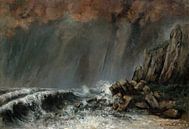 Die Wasserhose (Wasserspeier), Gustave Courbet von Schilders Gilde Miniaturansicht