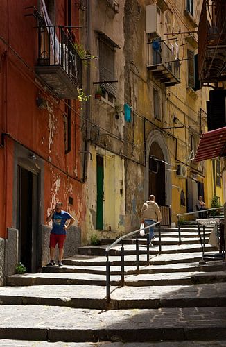 Italië, Napels in de wijk Spaccanapoli