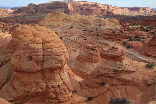 Formations rocheuses dans les North Coyote Buttes, qui font partie du Vermilion Cliffs National Monu