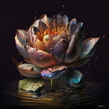 bloemen met water