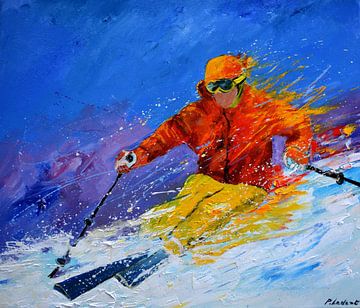 Skifahren von pol ledent