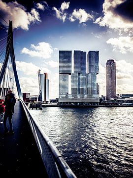 Erasmusbrücke Rotterdam von Bianca  Hinnen