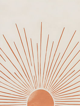 Minimalistische Sonne