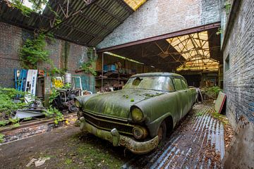 abandoned ford fairlane rusting away