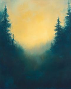 Forêt de rêve au loin