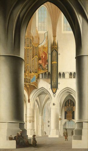 Interieur van de St. Bavo in Haarlem, Pieter Jansz. Saenredam - 1636