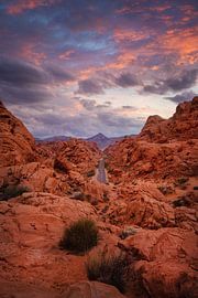 Valley of Fire on Fire by Martin Podt