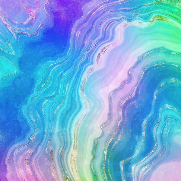 Neon-Achat Textur 04 von Aloke Design