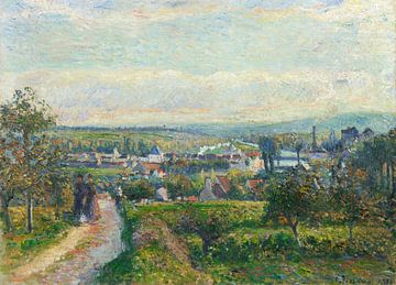 Ansicht von Saint-Ouen-l'Aumône (um 1876) von Camille Pissarro. von Studio POPPY