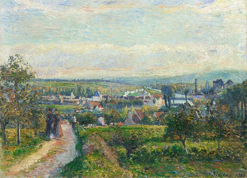 View of Saint-Ouen-l’Aumône (ca. 1876) by Camille Pissarro.
