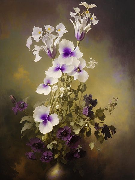 Vintage-Blumen von Nicolette Vermeulen