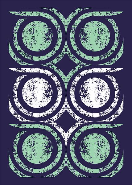 THREE OWL FACE GRUNGE PATTERN by Taufan Heriyansyah