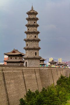 The city wall of Datong in China by Roland Brack