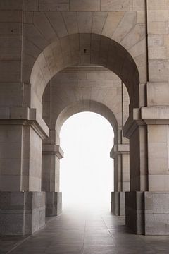 De achterkant van de Reichstag | Berlijn | Duitsland | kolommade | reisfotografie | fotobehang van Laura Dijkslag