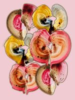 Aqua Bloom Mystic Flora 691 - Abstract Colourful Watercolour with Flowers