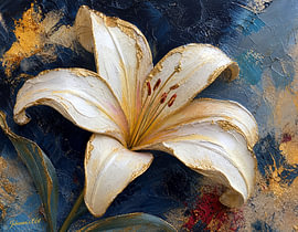 Lily in Blue Silence