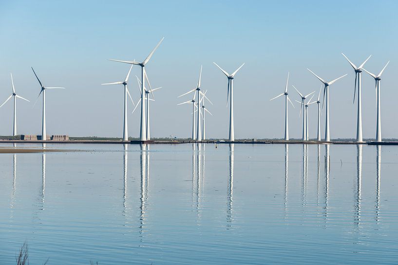 Modern Windmill Parks on the Coast by Brian Morgan
