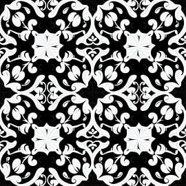 Spitze schwarz grün weiß floral Ornament filigran elegant