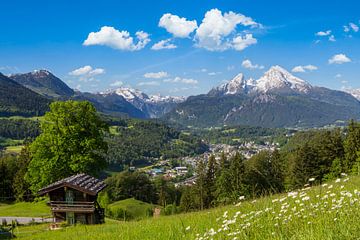 Berghut voor Watzmann in Berchtesgaden van Dieter Meyrl