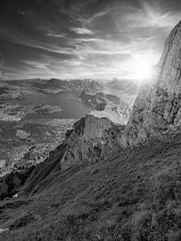 Lucerne from above by Patrick van Lion