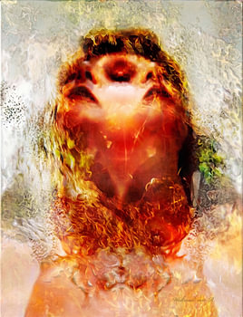 Awakening of Energy – Eruption into Fire & Light (Abstract Fine Art Oil Painting)