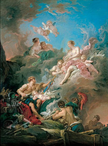 Venus at Vulcan's Forge, François Boucher by Masterful Masters