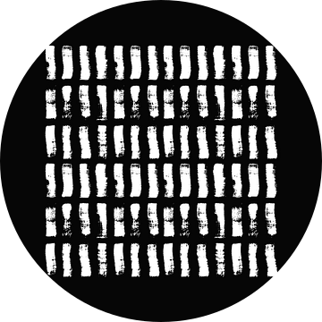 Penseelstreken Zwart Wit van Mad Dog Art