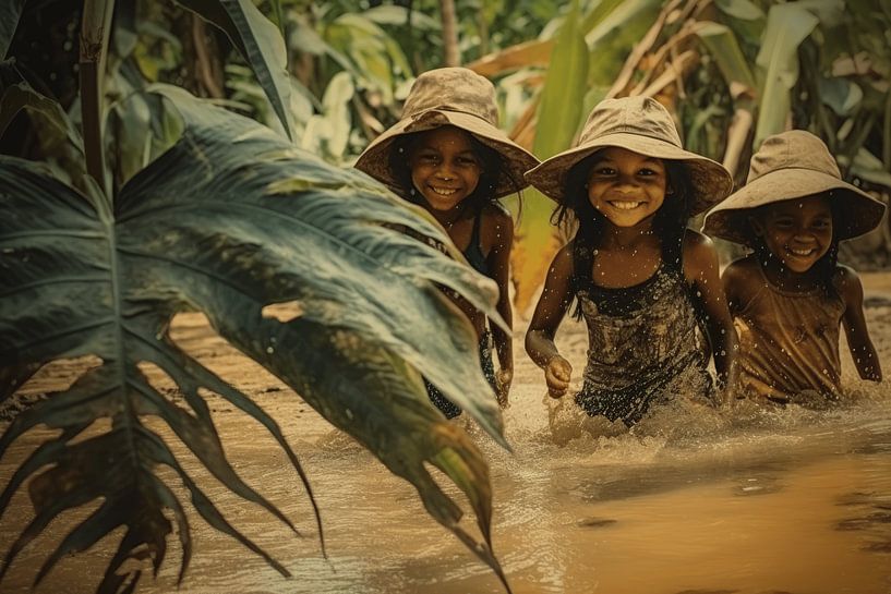 Spielen im Suriname-Fluss von Studio Allee