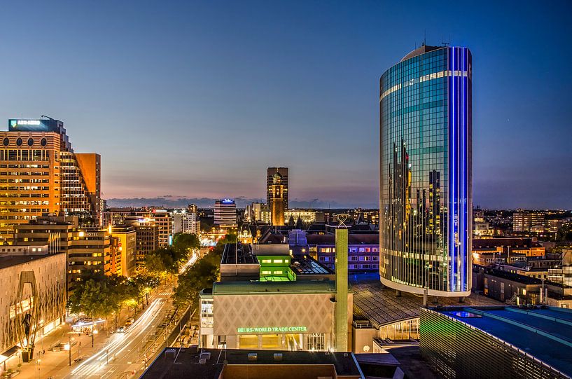 Coolsingel en World Trade Center van Frans Blok