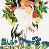 Cranes and Flowers von Marja van den Hurk