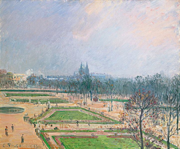 Camille Pissarro,Jardin des Tuileries, Brume par finemasterpiece