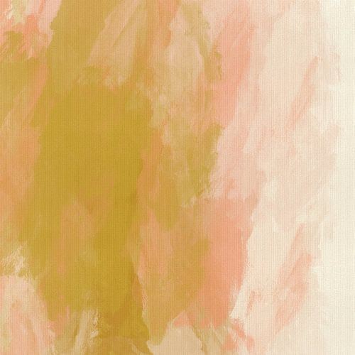 Abstract minimalistisch schilderij in roze, oker en wit