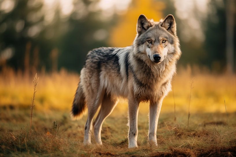 Wolf in freier Wildbahn in Deutschland von Animaflora PicsStock