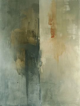 Modern abstract in gedekte kleuren, minimalisme van Japandi Art Studio